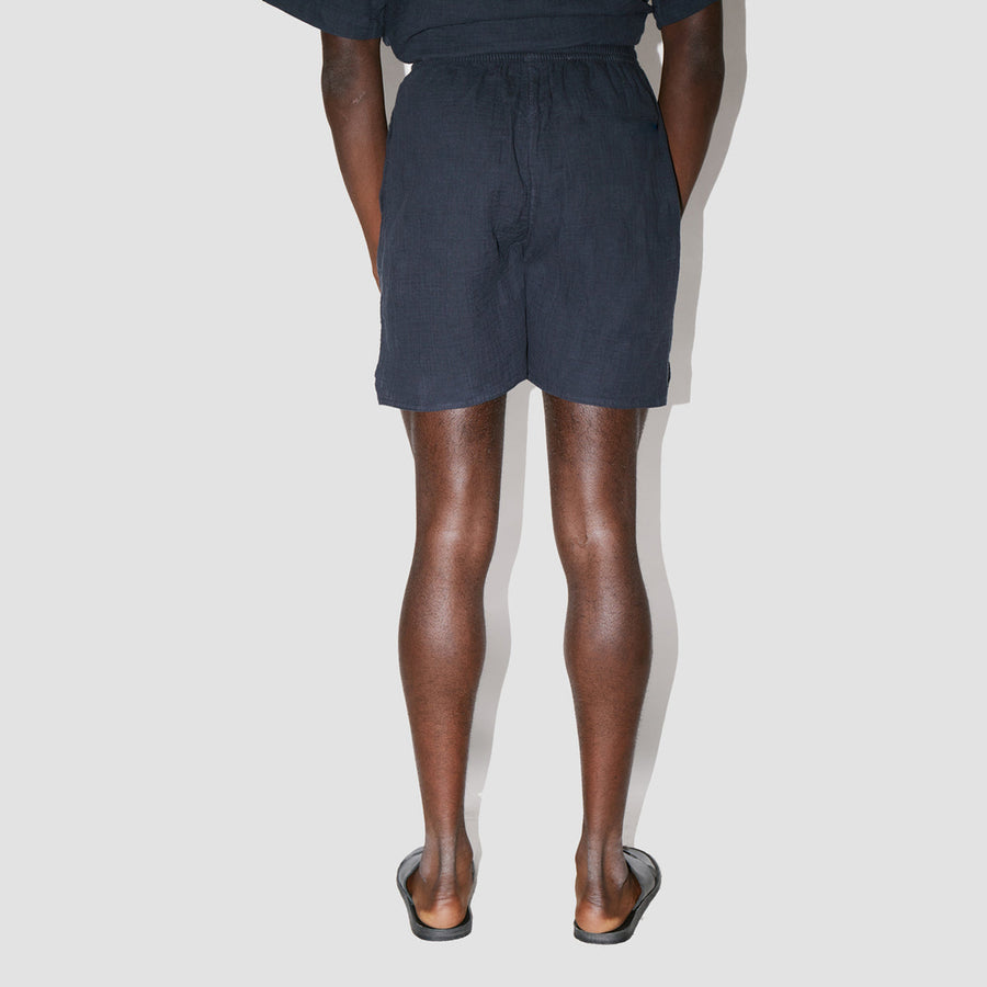 AngelWeave Dark Navy Gauze Lounge Shorts