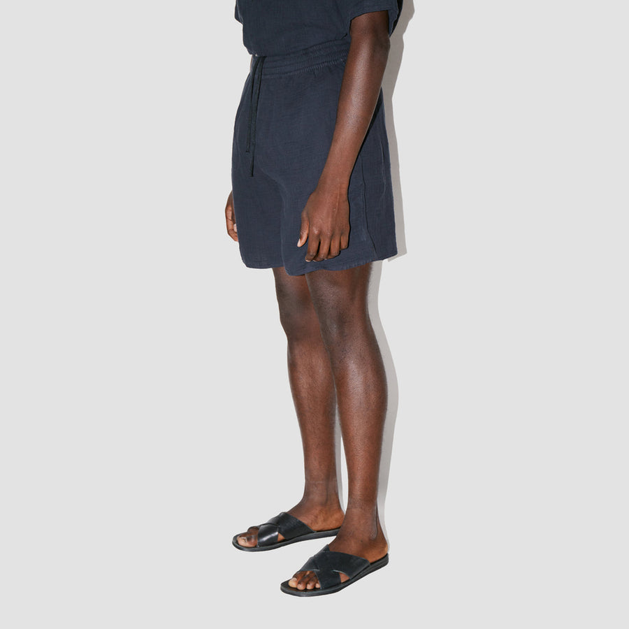 AngelWeave Dark Navy Gauze Lounge Shorts