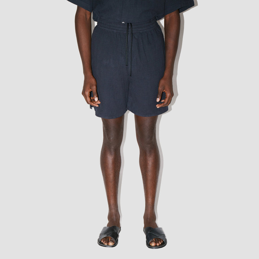 AngelWeave Dark Navy Gauze Lounge Shorts