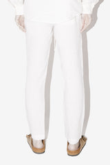 White Linen Classic Pants