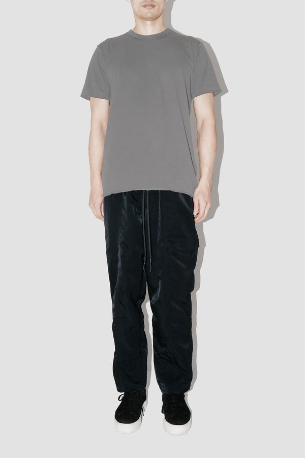 Taupe RAW EDGES OVERSIZED T-SHIRT