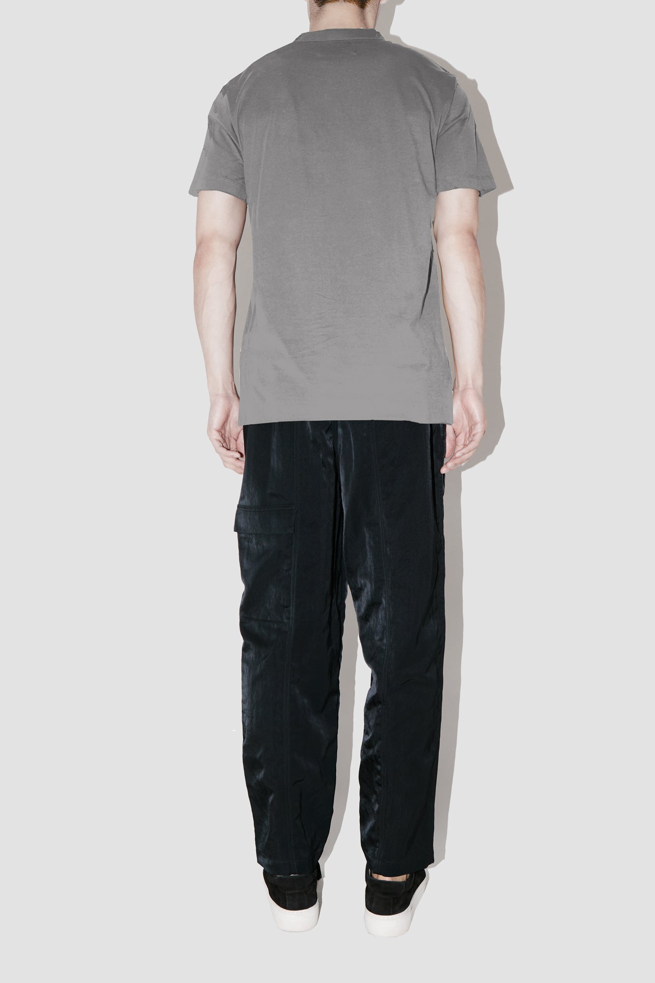 Taupe RAW EDGES OVERSIZED T-SHIRT