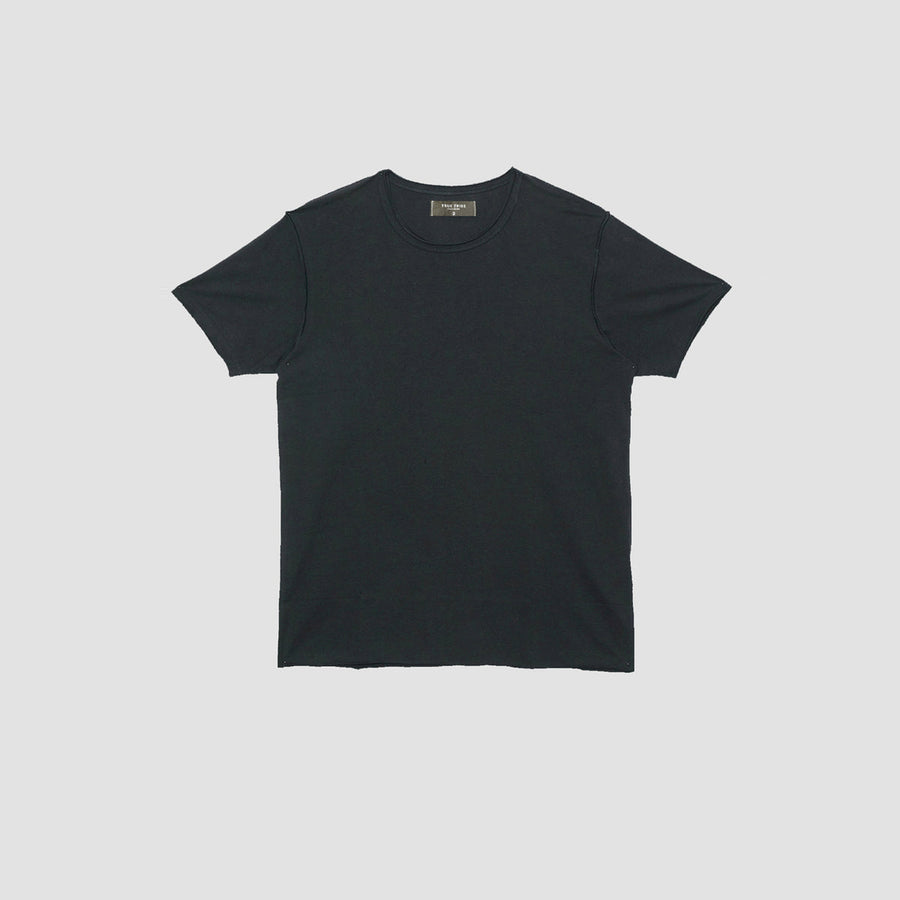 ElevaPima Black Raw Edges Oversized T-Shirt