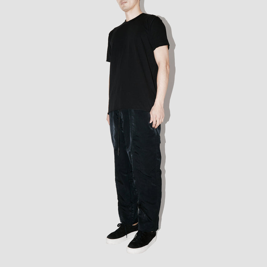 ElevaPima Black Raw Edges Oversized T-Shirt