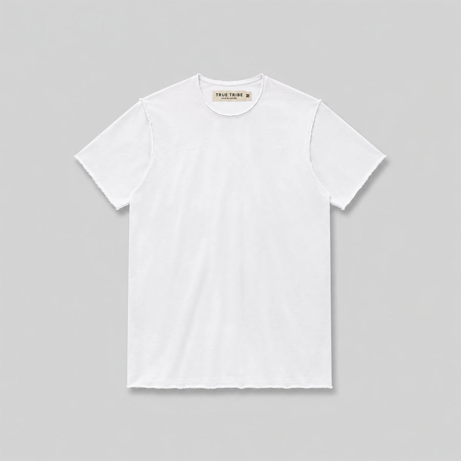 ShoreCotton White Raw Edges T-Shirt
