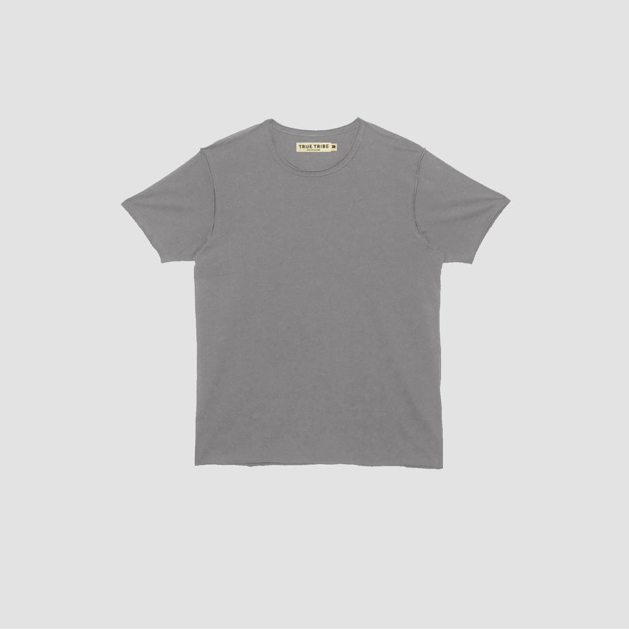Combed Taupe Raw Edges Oversized T-Shirt