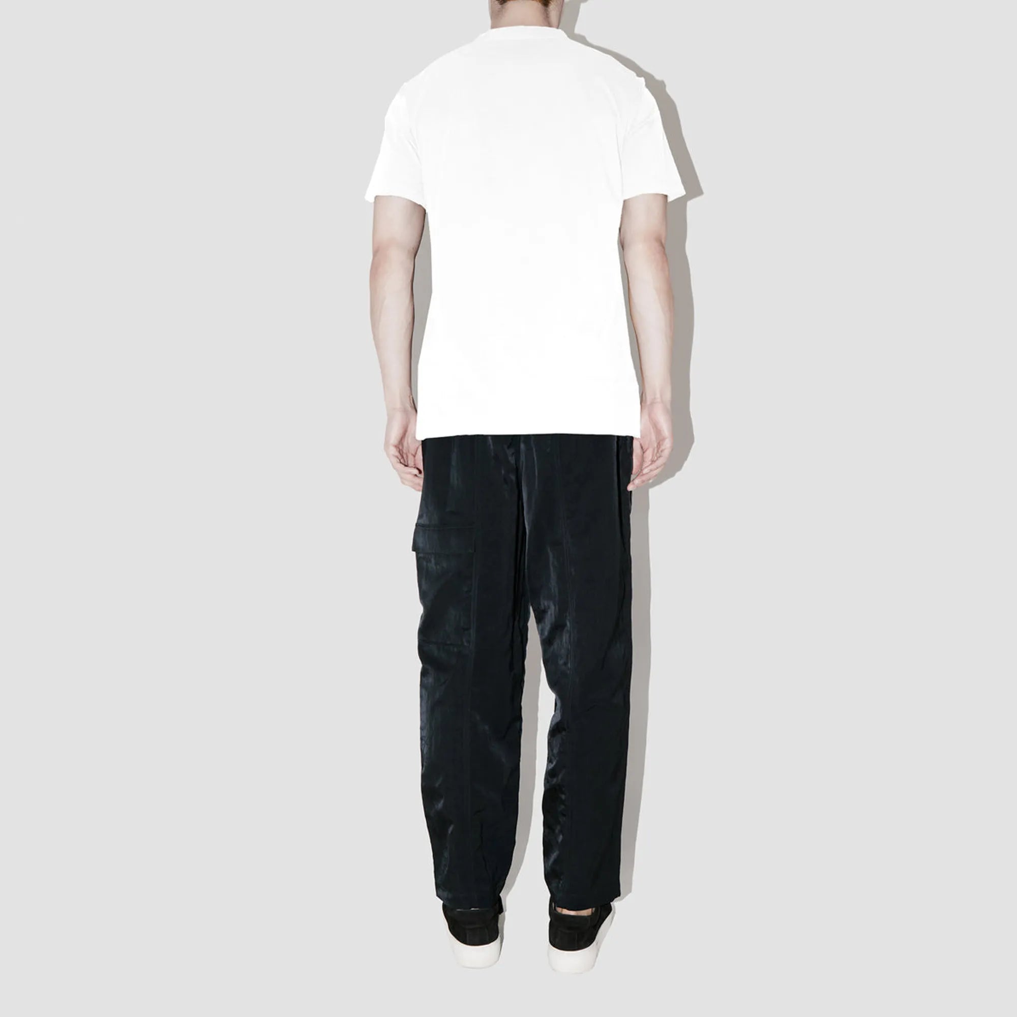 ElevaPima White Raw Edges Oversized T-Shirt