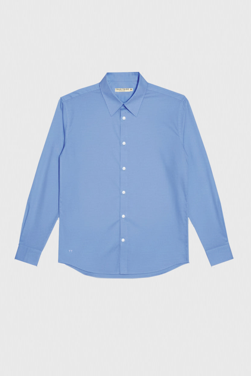 GizaFine Blue Petrol Oversized Shirt