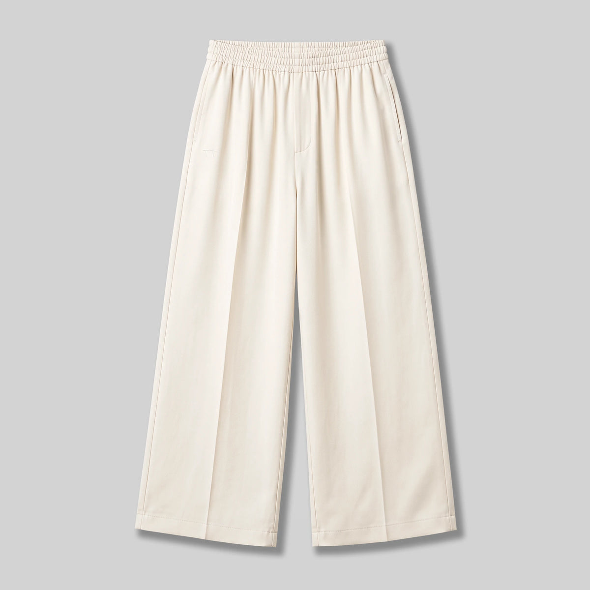 GizaLux Ivory oversized pants, flat