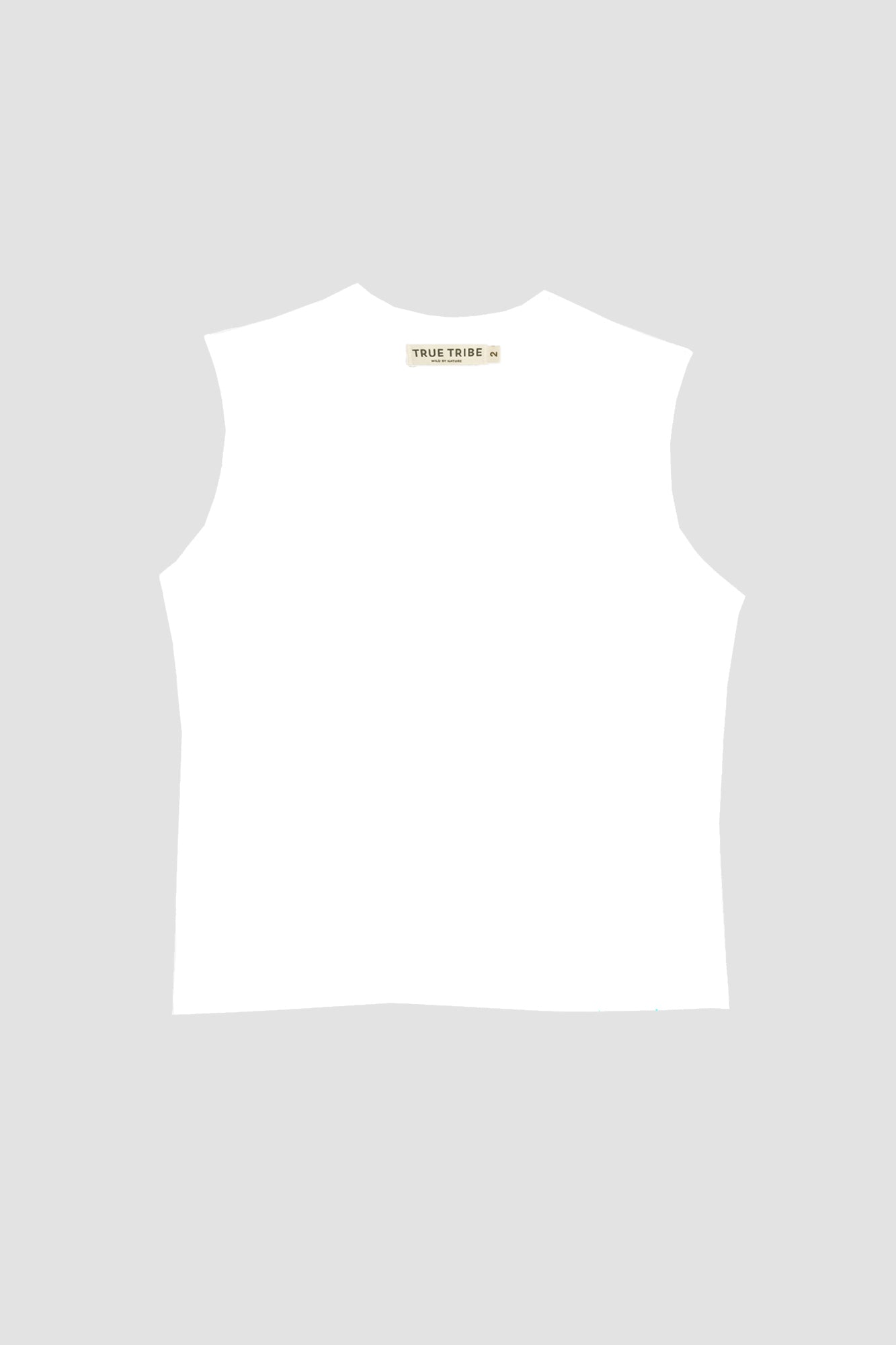 ElevaPima WHITE SLEEVELESS T-SHIRT