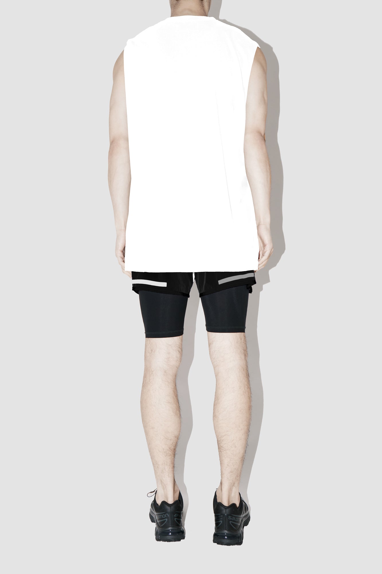 ElevaPima WHITE SLEEVELESS T-SHIRT