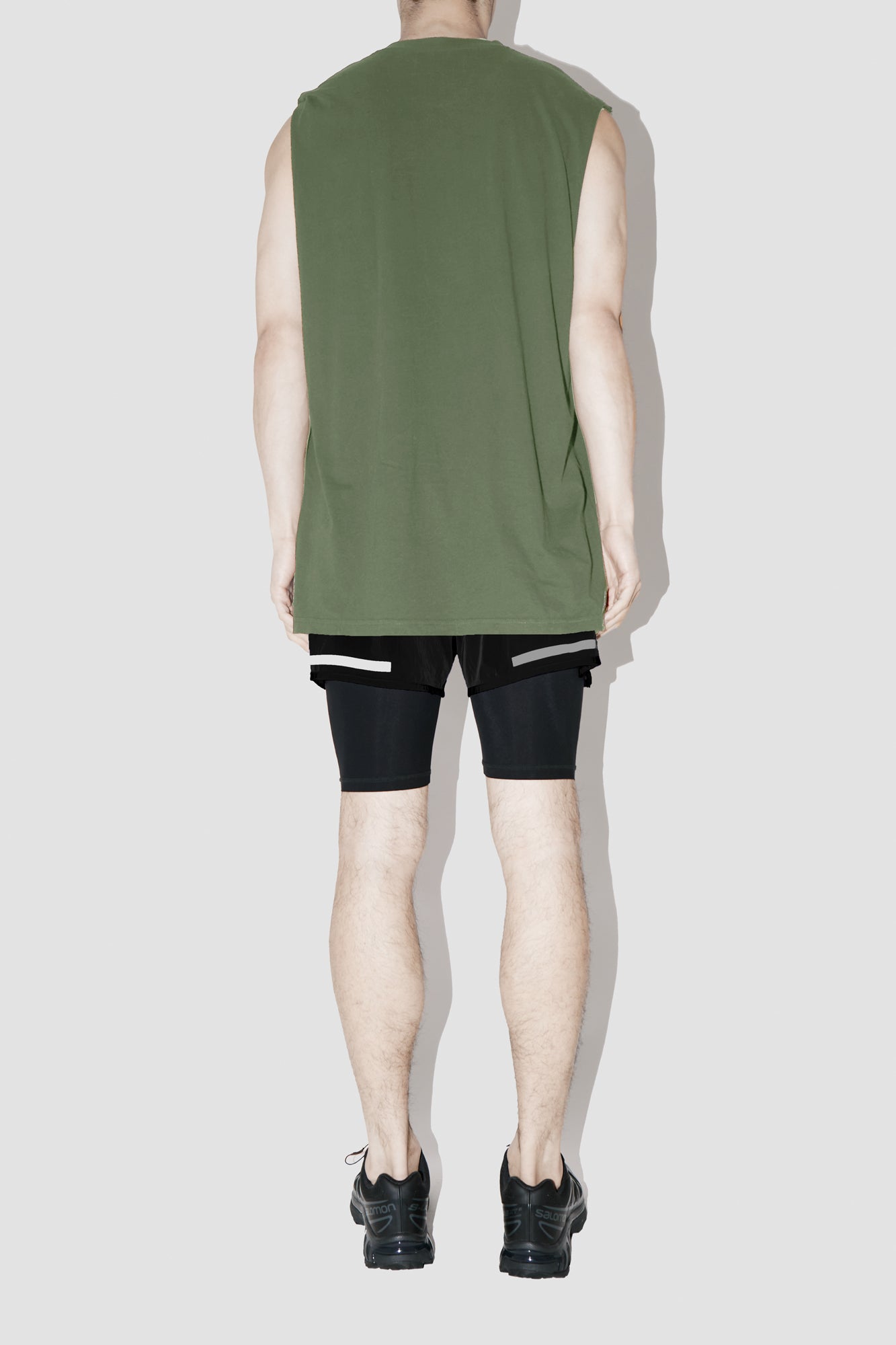 Khaki SLEEVELESS T-SHIRT