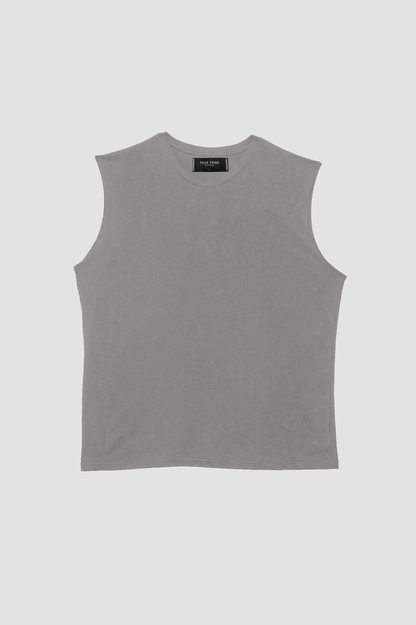 Taupe SLEEVELESS T-SHIRT