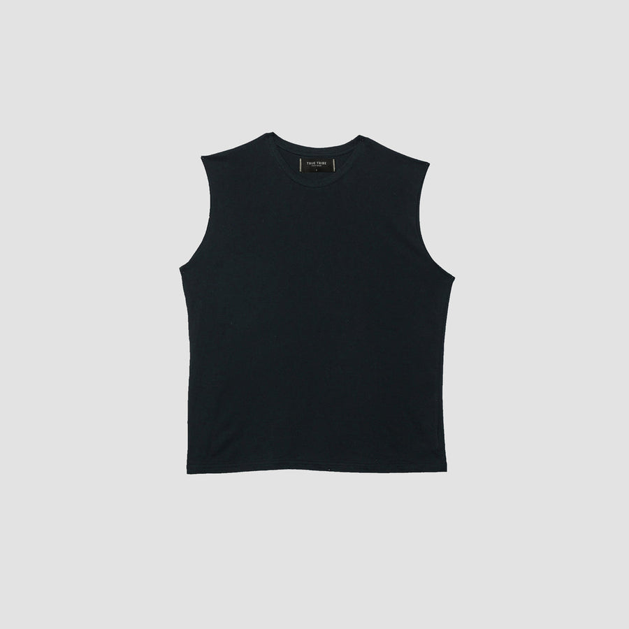 ElevaPima Black Sleeveless T-Shirt