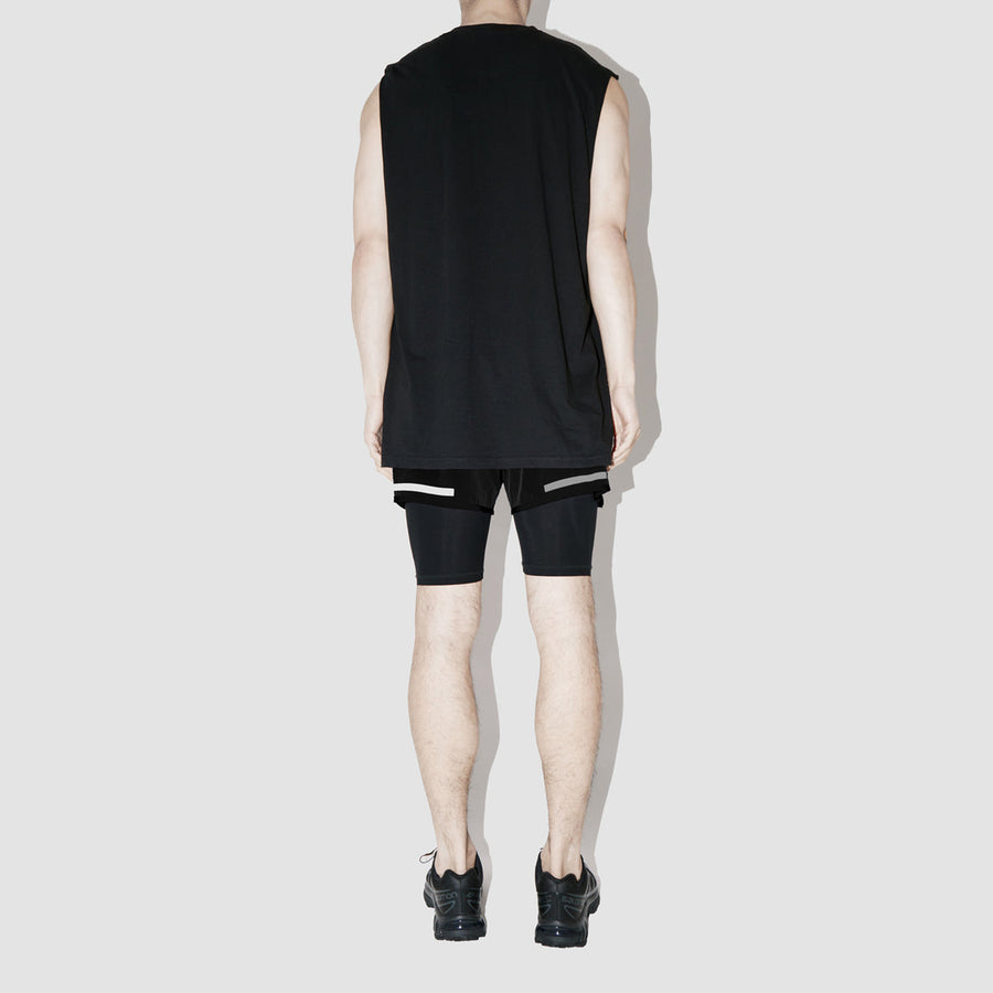 ElevaPima Black Sleeveless T-Shirt