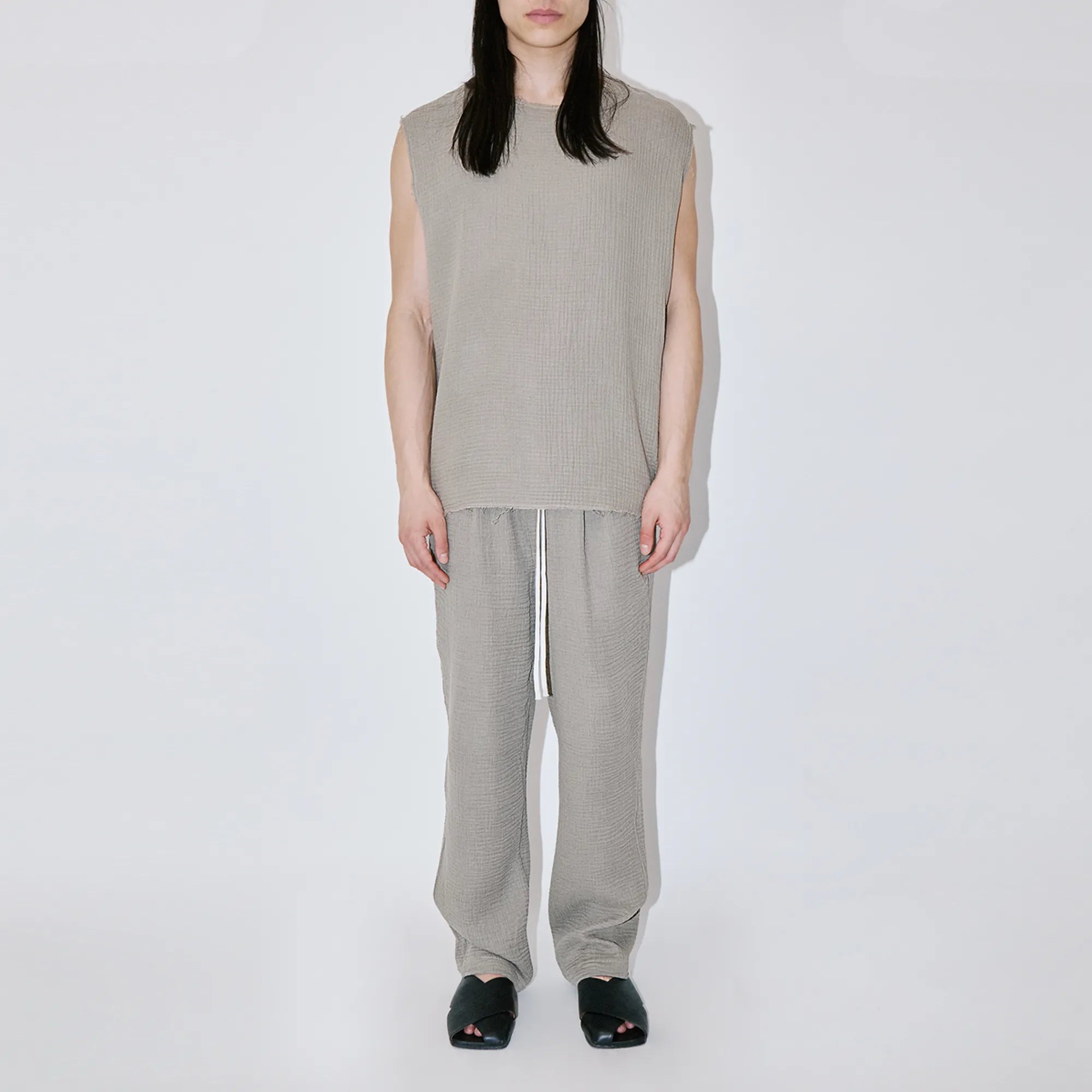 AngelWeave Sand Gauze Sleeveless T-Shirt