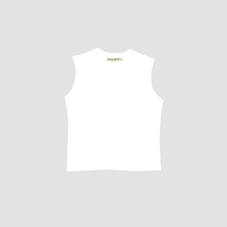 ElevaPima White Sleeveless T-Shirt
