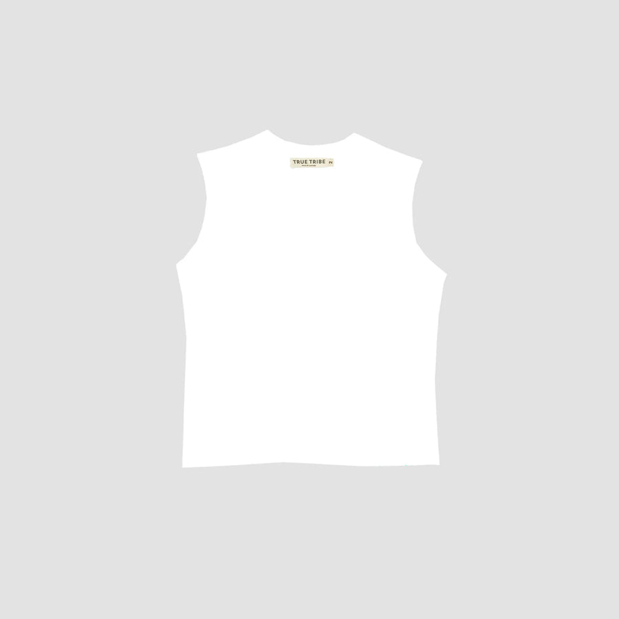 ElevaPima White Sleeveless T-Shirt