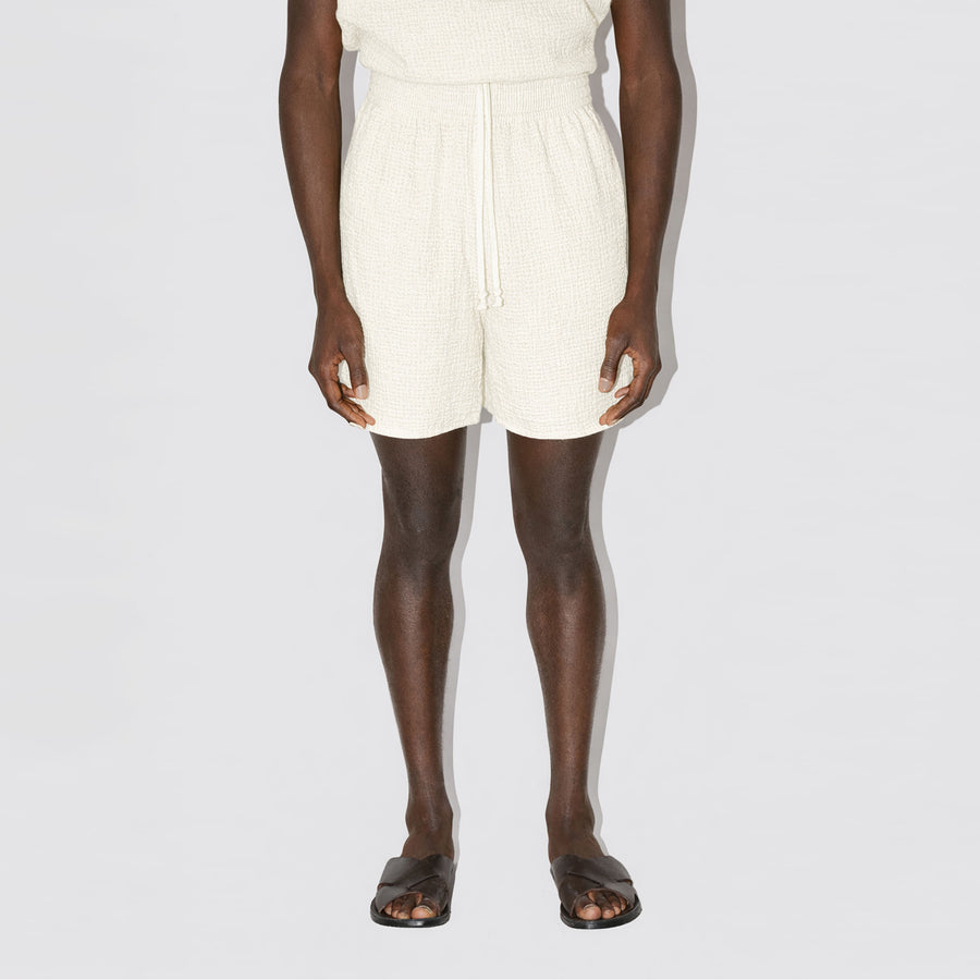 AngelWeave Ivory Gauze Lounge Shorts