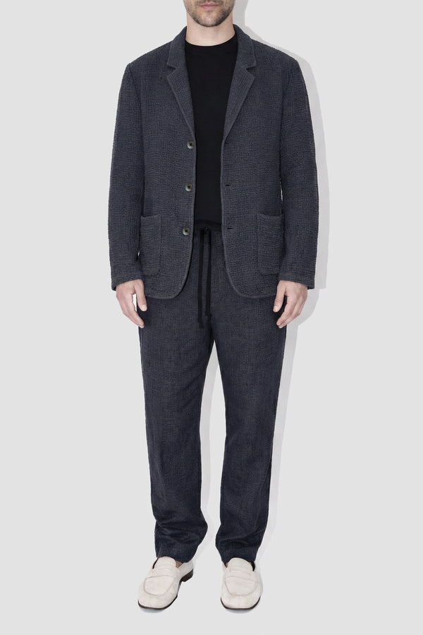 AngelWeave Dark Navy Gauze Light Suit Jacket