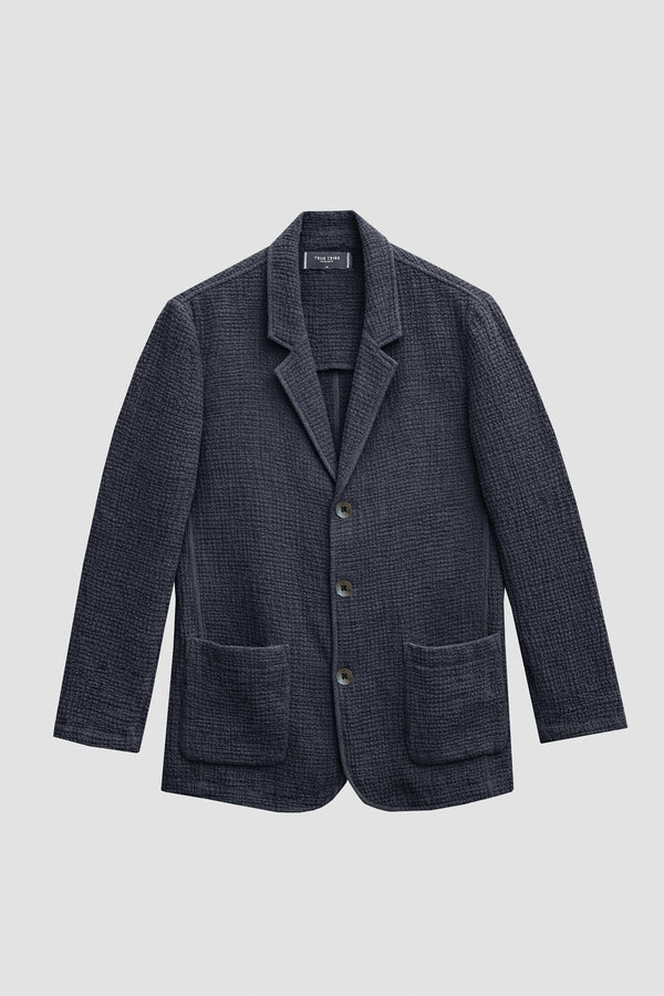 AngelWeave Dark Navy Gauze Light Suit Jacket