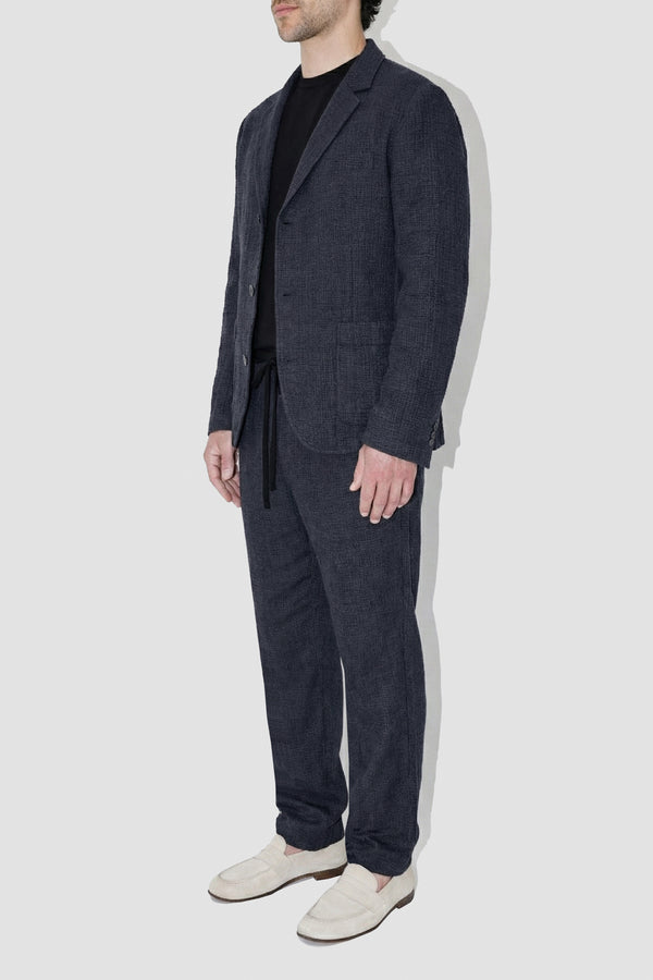 AngelWeave Dark Navy Gauze Light Suit Jacket