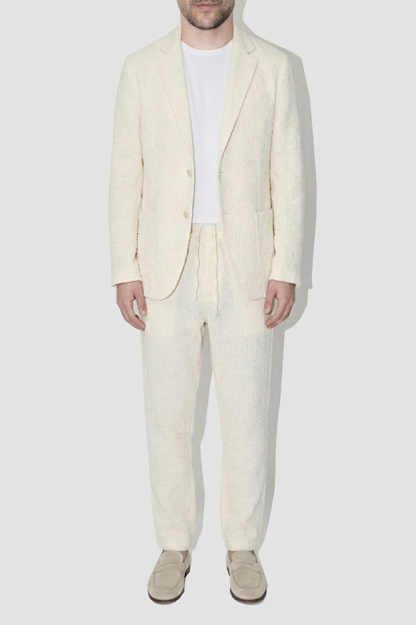 AngelWeave Ivory Gauze Light Suit Jacket