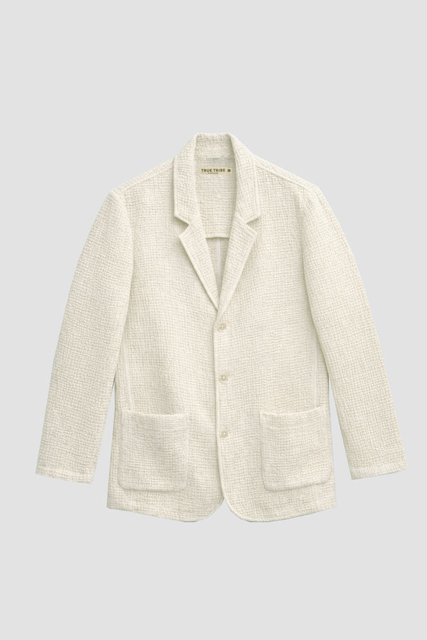 AngelWeave Ivory Gauze Light Suit Jacket