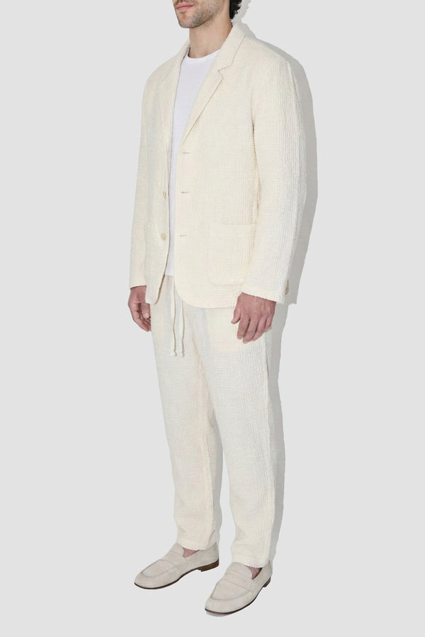 AngelWeave Ivory Gauze Light Suit Jacket