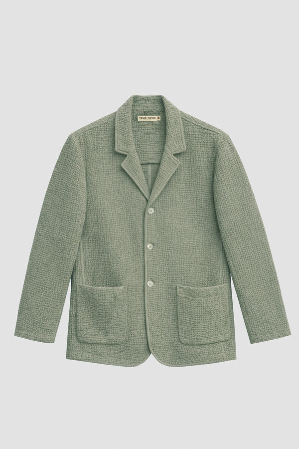 AngelWeave Khaki Gauze Light Suit Jacket