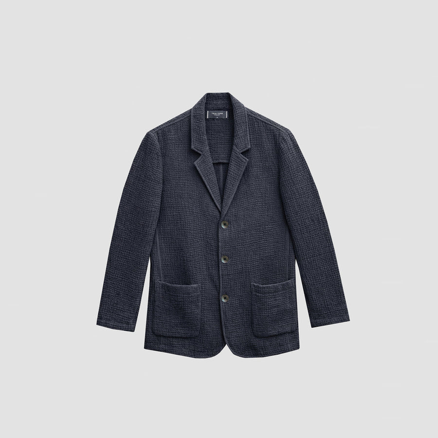 AngelWeave Dark Navy Gauze Light Suit Jacket