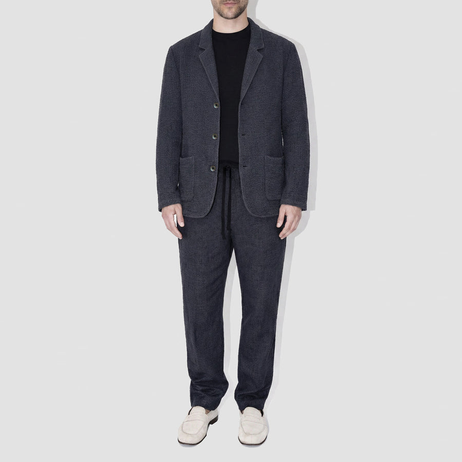 AngelWeave Dark Navy Gauze Light Suit Jacket