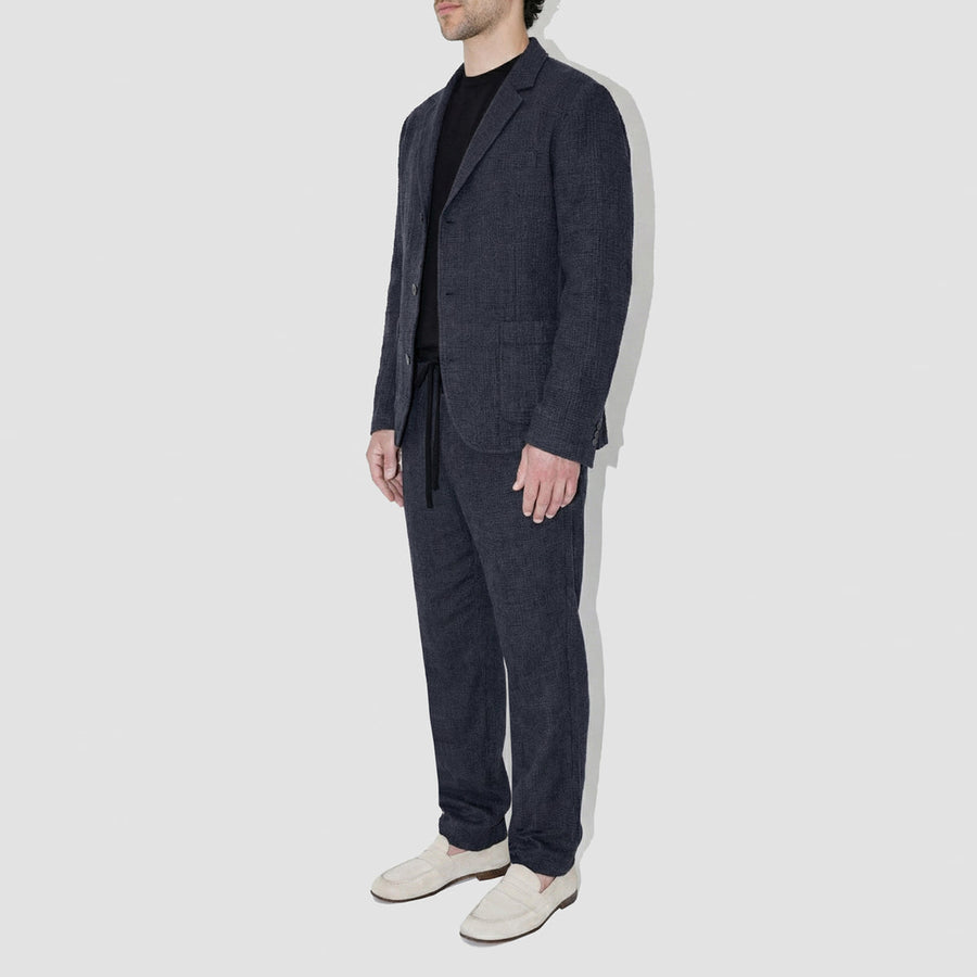 AngelWeave Dark Navy Gauze Light Suit Jacket