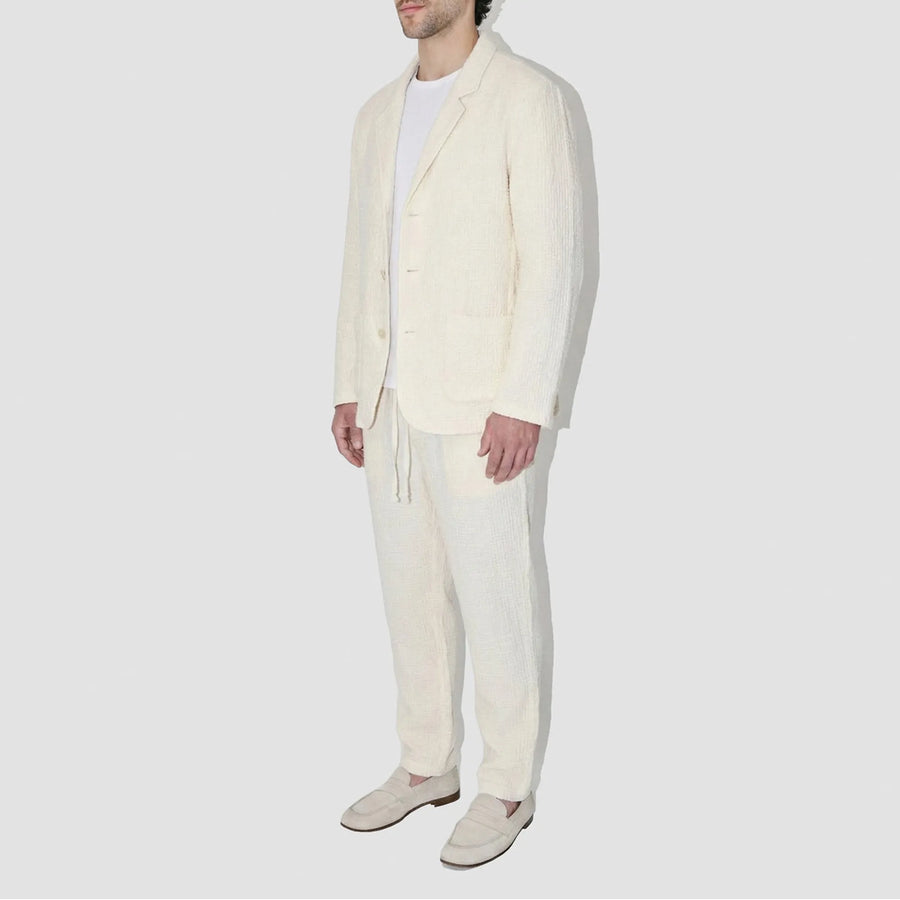 AngelWeave Ivory Gauze Light Suit Jacket