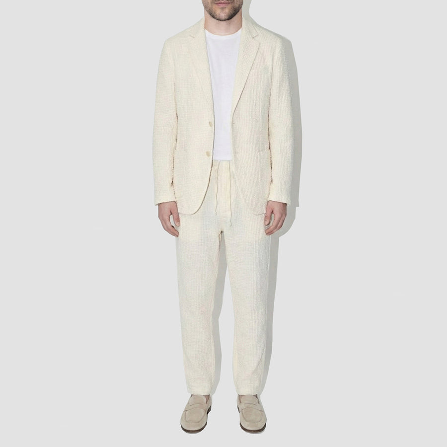 AngelWeave Ivory Gauze Light Suit Jacket
