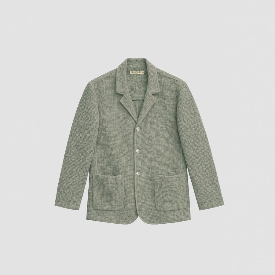 AngelWeave Khaki Gauze Light Suit Jacket