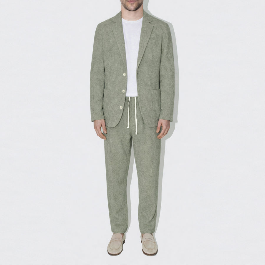 AngelWeave Khaki Gauze Light Suit Jacket