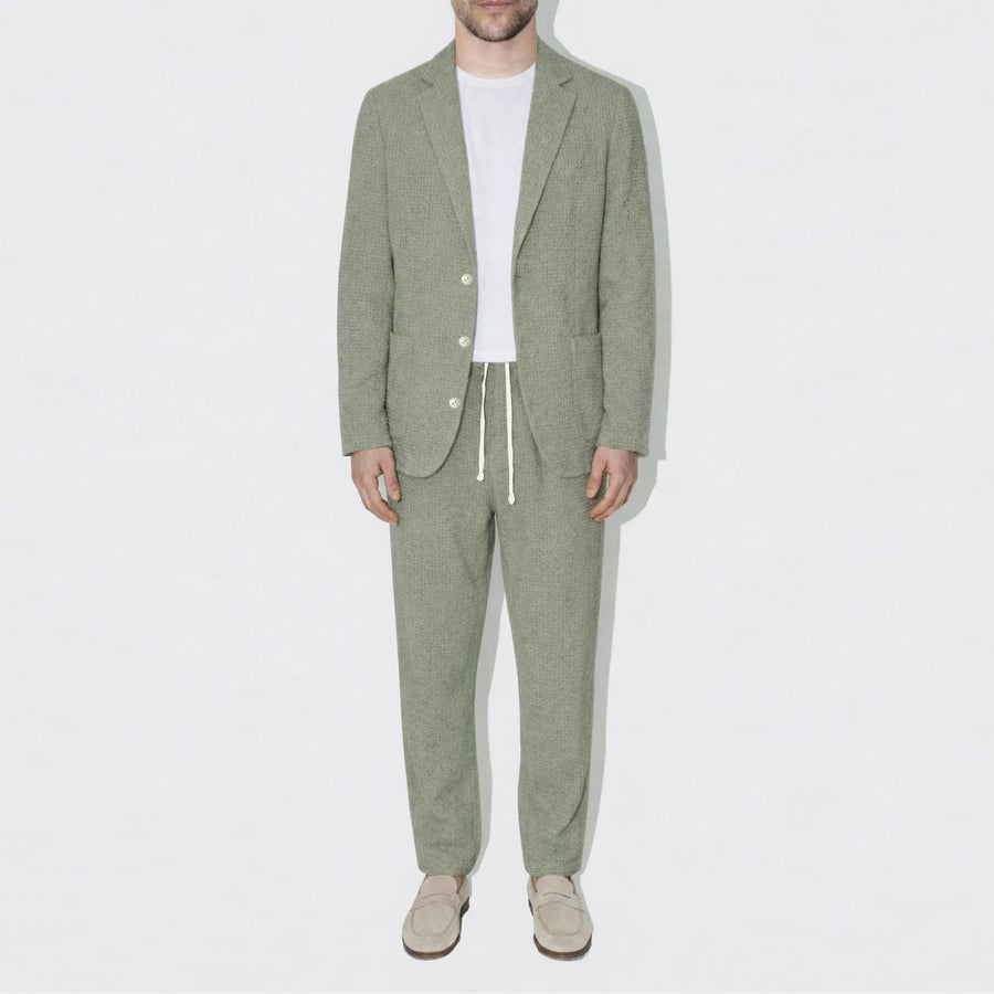 AngelWeave Khaki Gauze Light Suit Jacket