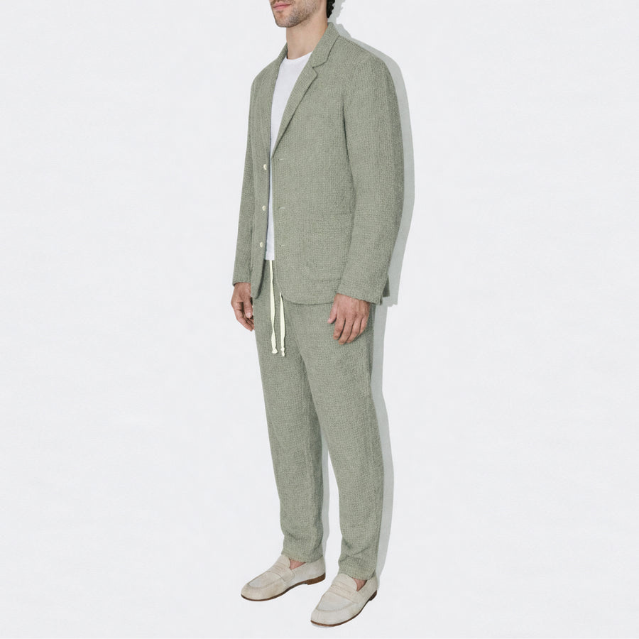 AngelWeave Khaki Gauze Light Suit Jacket