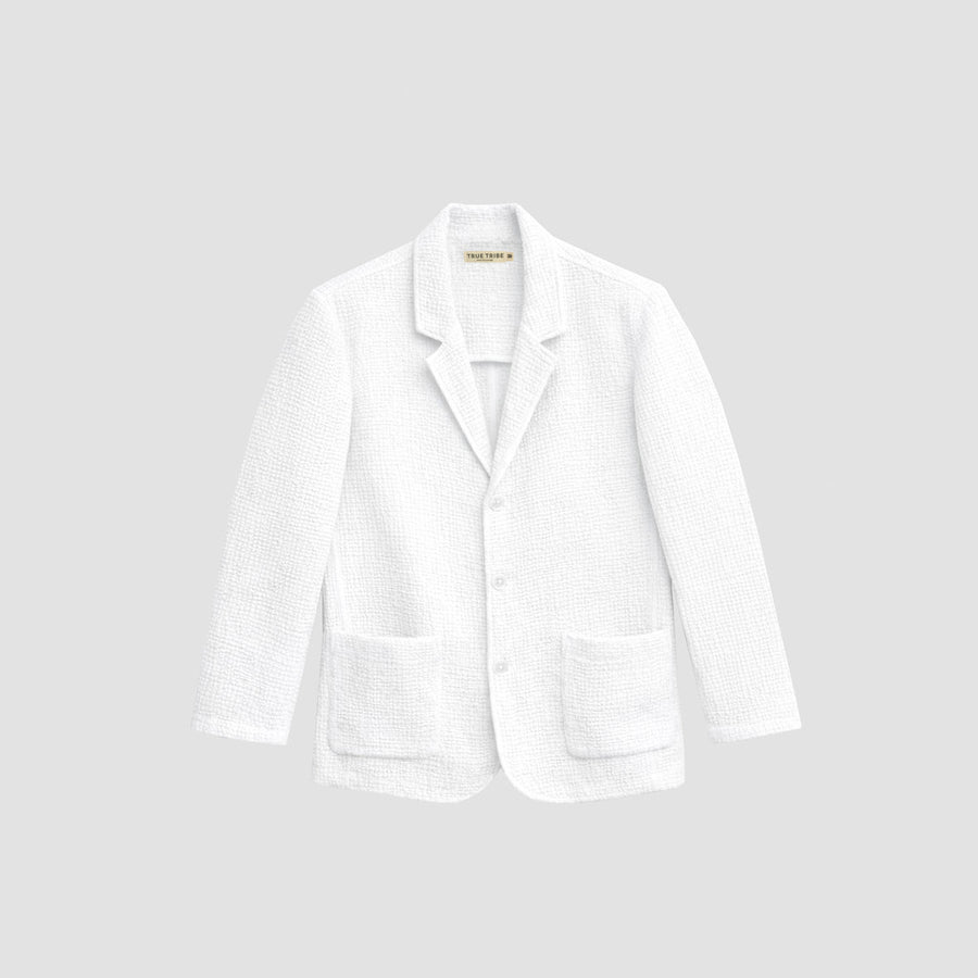 AngelWeave White Gauze Light Suit Jacket