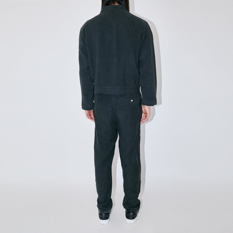 TerraLinen Black Zip Overshirt