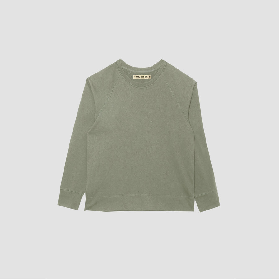 Heavyweight Endura Khaki Fleece Oversized Sweater