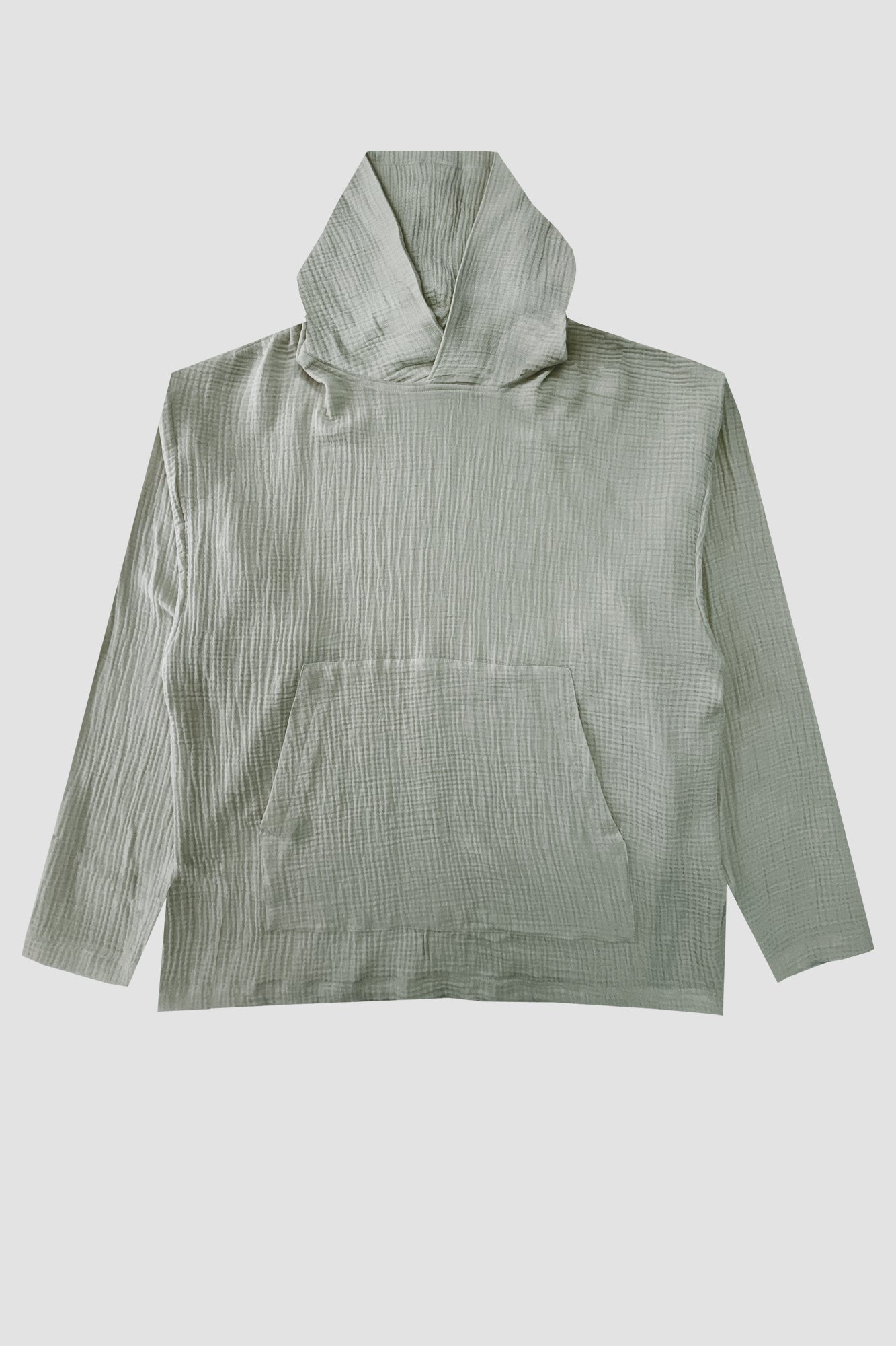 AngelWeave KHAKI GAUZE OVERSIZED HOODIE