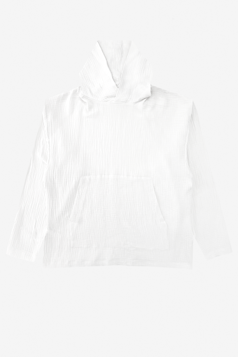 Plain white oversized hot sale hoodie