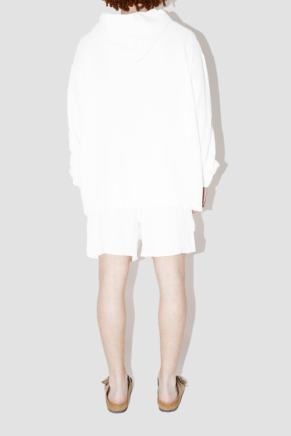 AngelWeave WHITE GAUZE OVERSIZED HOODIE