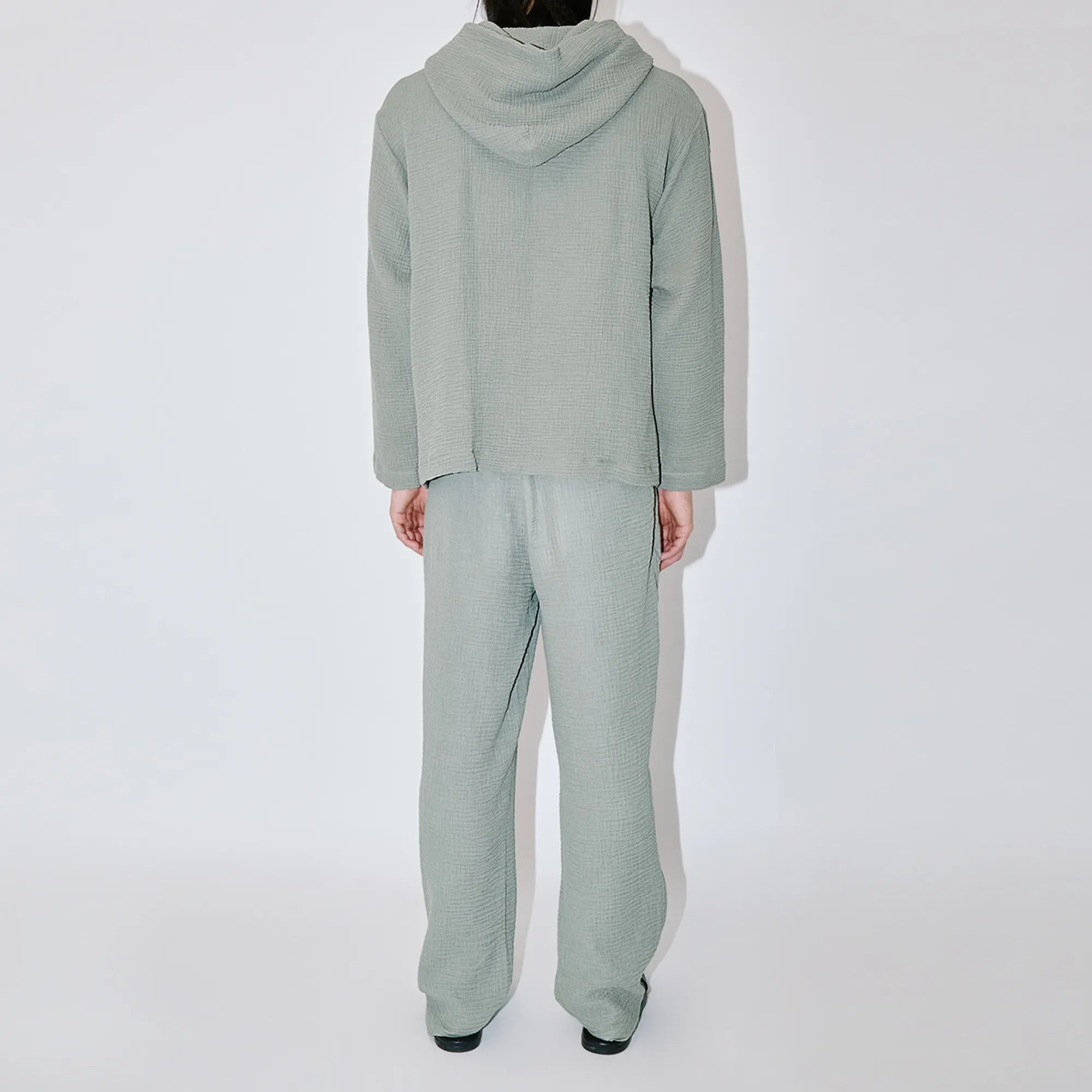 AngelWeave Almond Green Gauze Hoodie
