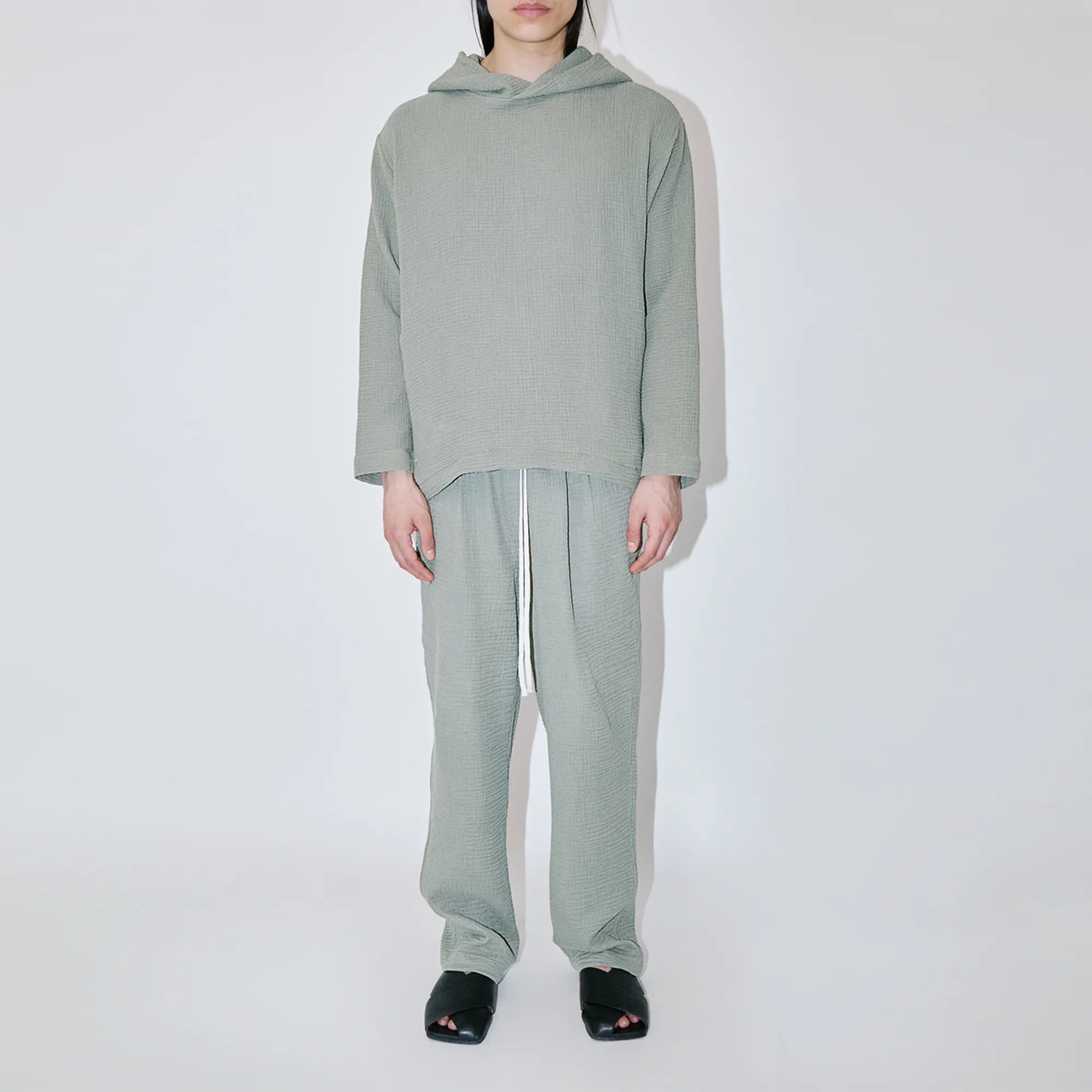 AngelWeave Almond Green Gauze Hoodie