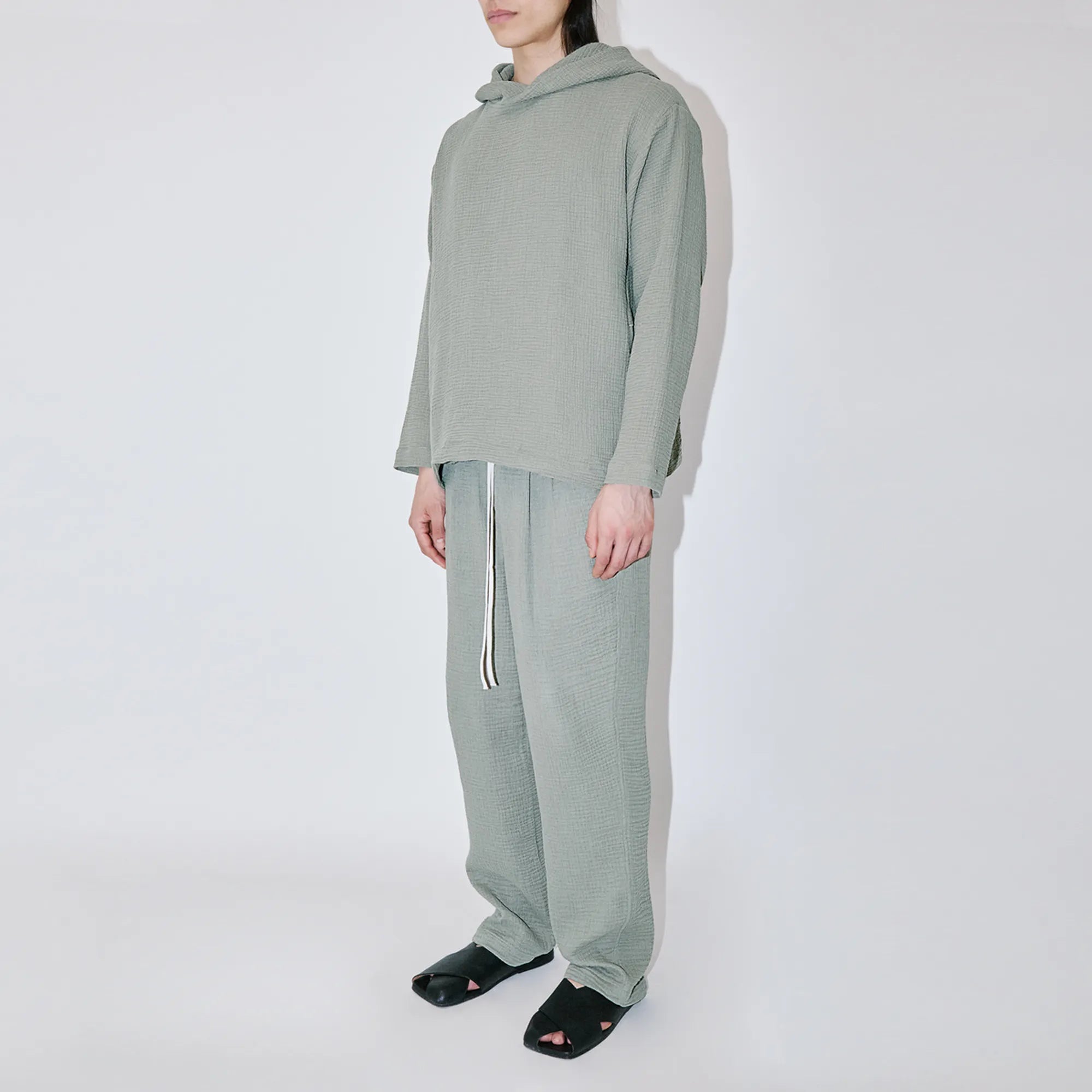 AngelWeave Almond Green Gauze Hoodie