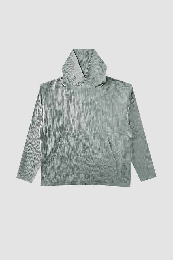 AngelWeave Almond Green Gauze Hoodie