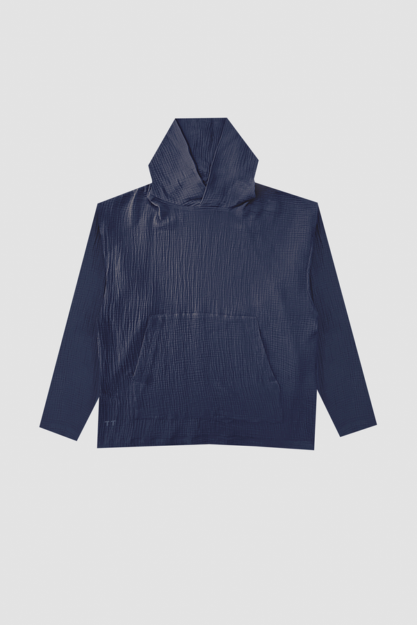 AngelWeave Dark Navy Gauze Hoodie